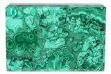Flowery Hinged Malachite Jewelry Box - DR Congo #381139-2